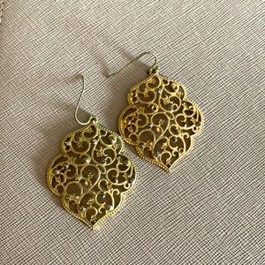 Gold earrings